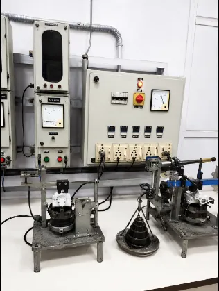 Multi-voltage test panel and fan endurance test rigs in the quality laboratory